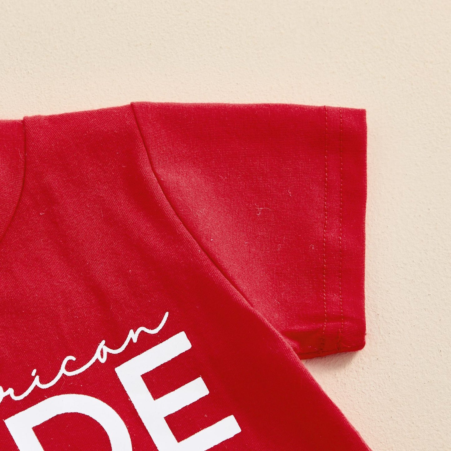 Boys’ Letter Print T-Shirt & Denim Shorts Two-Piece Set – Casual Summer Look • Save 30% Today!