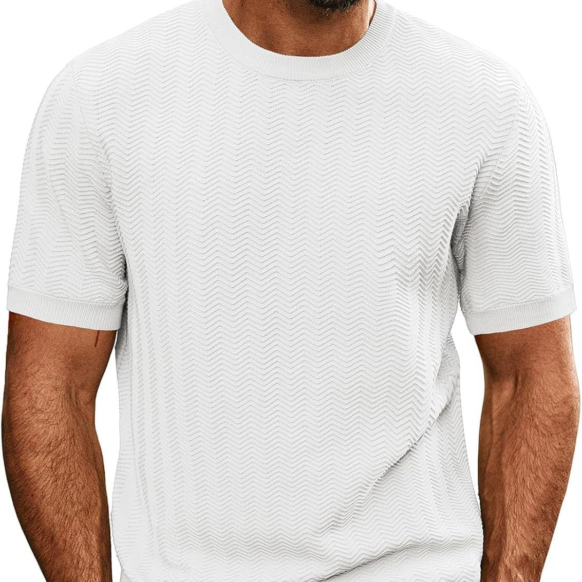 Men’s Summer Breathable Hollow Knit T-Shirt | Save 20% Today!