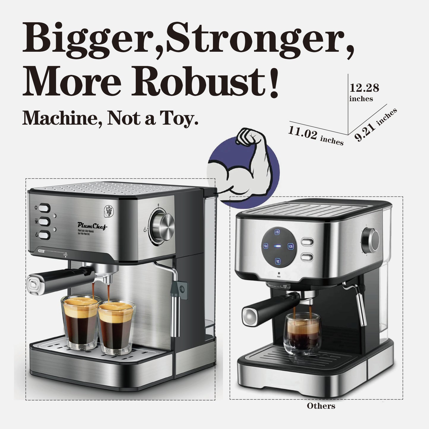 Professional Espresso Maker with Milk Frother - SAVE $291