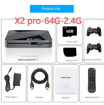 Three-System Retro Gaming Console – Home TV Set-Top Entertainment Box