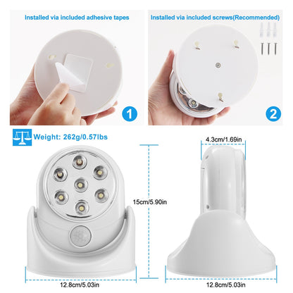 "Win a Wireless 360° Rotating LED Motion Sensor Night Light – Brighten Any Space Instantly! Exclusive Giveaway Only!"