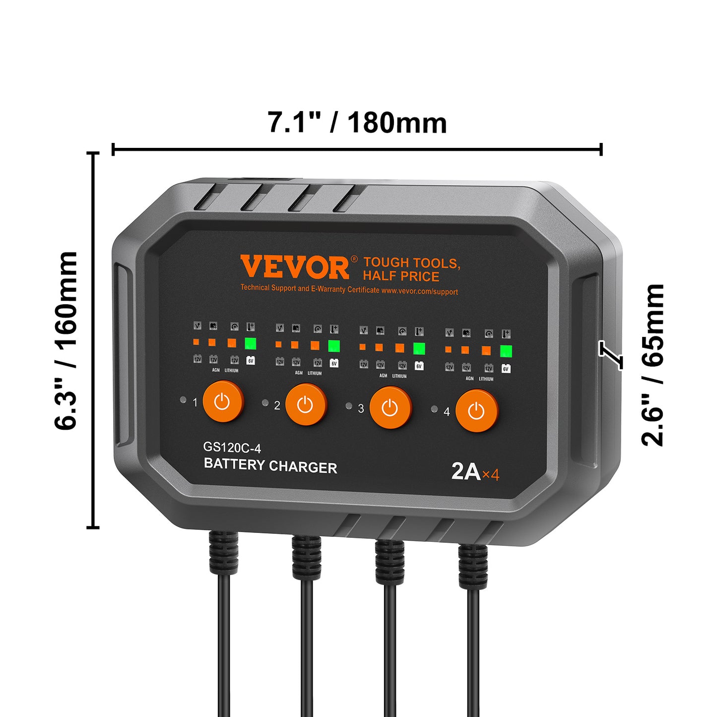 VEVOR 8A Smart Car Battery Charger – LiFePO4 & Lead-Acid - SAVE $273