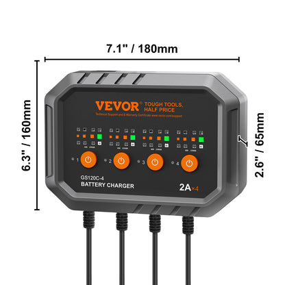VEVOR 8A Smart Car Battery Charger – LiFePO4 & Lead-Acid - SAVE $273