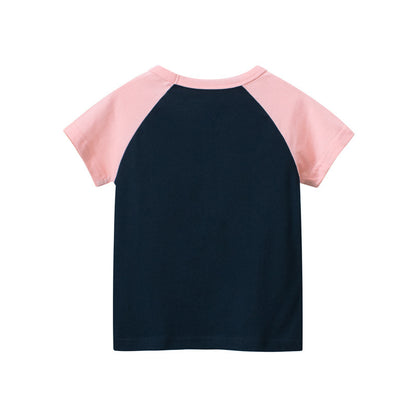 Girls Letter Print Short Sleeve Tee – Cute, comfy, and perfect for everyday wear. Save 30% today!