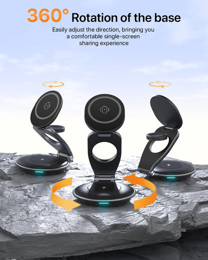 3-in-1 Foldable MagSafe Wireless Charger – 30W Charging Station for Multiple Devices - SAVE $85