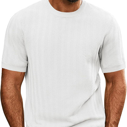Men’s Summer Breathable Hollow Knit T-Shirt | Save 20% Today!