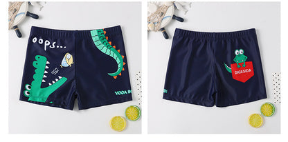 Boys’ Cartoon Print Two-Piece Swimsuit – Save 30% Today!