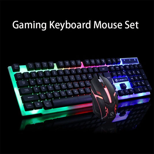 GTX300 Glowing Gaming Keyboard & Mouse Set