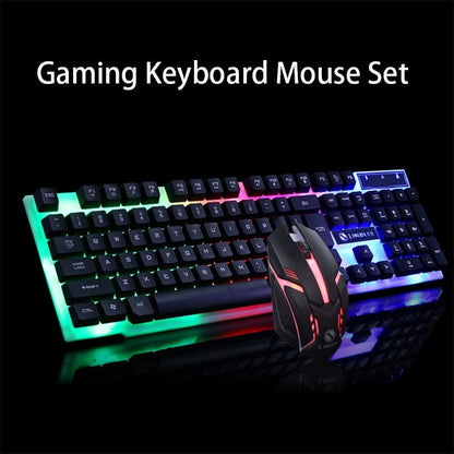 GTX300 Glowing Gaming Keyboard & Mouse Set