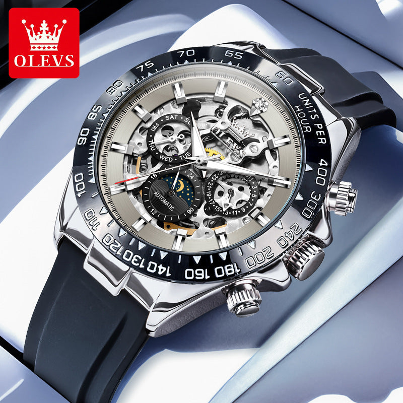 Automatic Mechanical Men’s Watch – Luxury Multi-Function Design | Save 10% Today!”