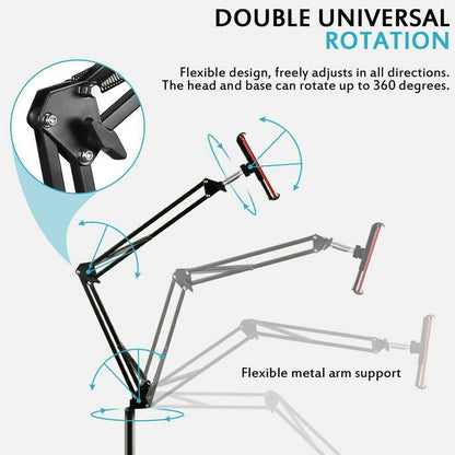 Adjustable 360° Floor Stand – Universal Tablet & Phone Holder SAVE $37
