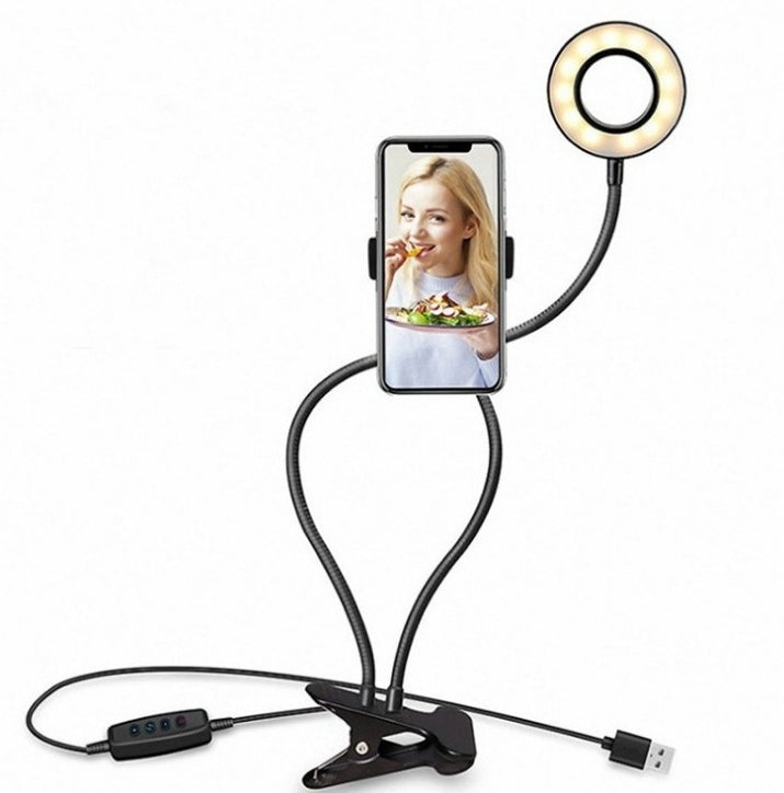 LED Selfie Ring Light for Live Adjustable Makeup Light-8cm Stand - SAVE $10