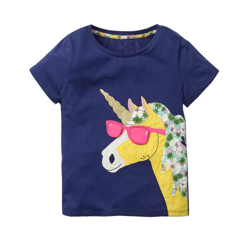Girls Summer Cartoon Short Sleeve Tee – Soft, comfy, and perfect for warm days. Save 30% today!