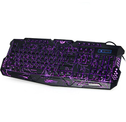 J10 Wired Gaming Keyboard & Colorful Backlit Gaming Mouse Set
