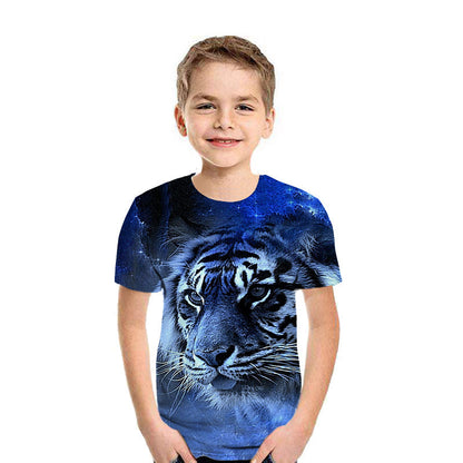 Boys’ 3D Digital Print Short Sleeve T-Shirt – Save 30% Today!