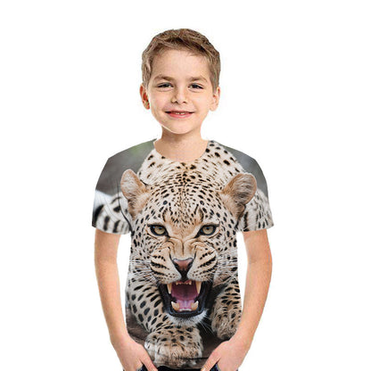 Boys’ 3D Digital Print Short Sleeve T-Shirt – Save 30% Today!