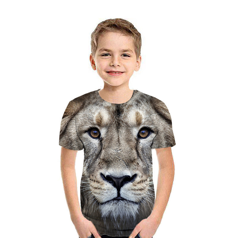 Boys’ 3D Digital Print Short Sleeve T-Shirt – Save 30% Today!