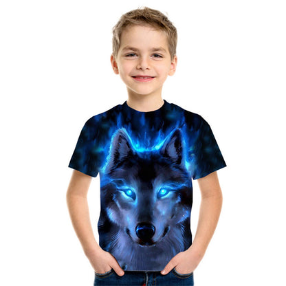 Boys’ 3D Digital Print Short Sleeve T-Shirt – Save 30% Today!