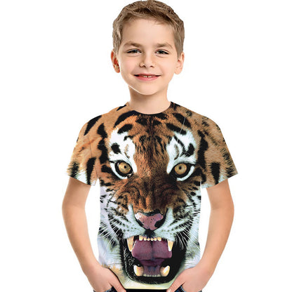 Boys’ 3D Digital Print Short Sleeve T-Shirt – Save 30% Today!