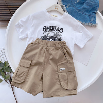 Boys’ Summer Cotton Cargo Shorts – Save 30% Today!