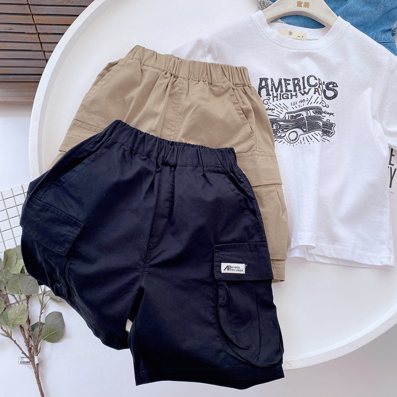 Boys’ Summer Cotton Cargo Shorts – Save 30% Today!