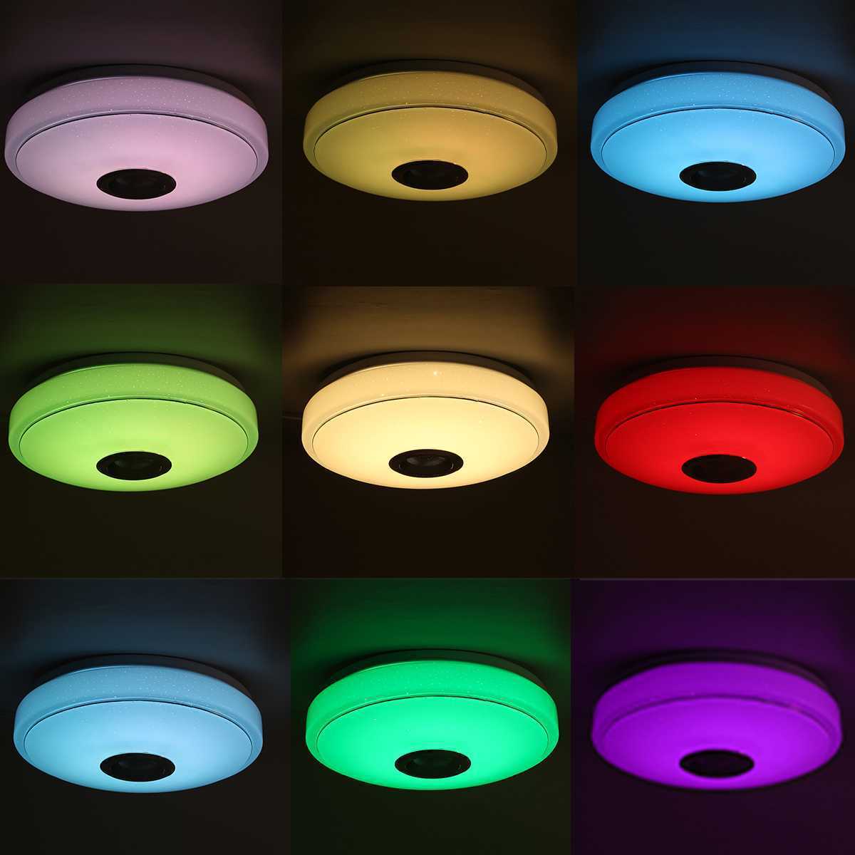 Smart Color-Changing Ceiling Light with WiFi & Bluetooth