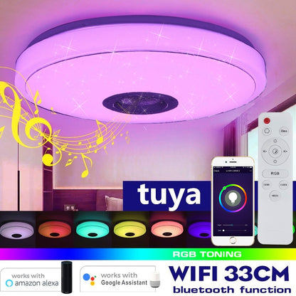 Smart Color-Changing Ceiling Light with WiFi & Bluetooth