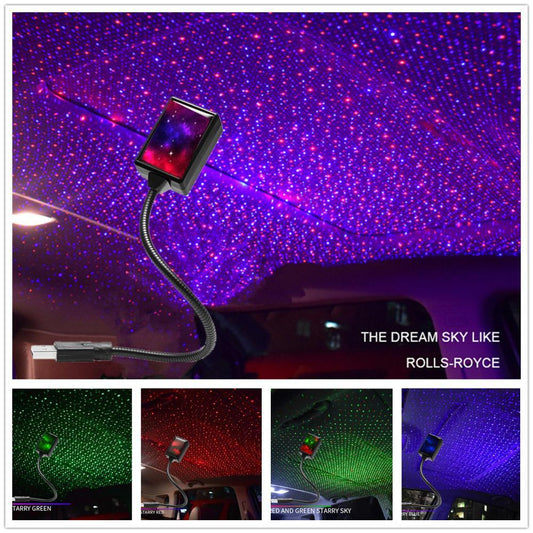 Starry Sky LED Projector – USB Car & Room Light