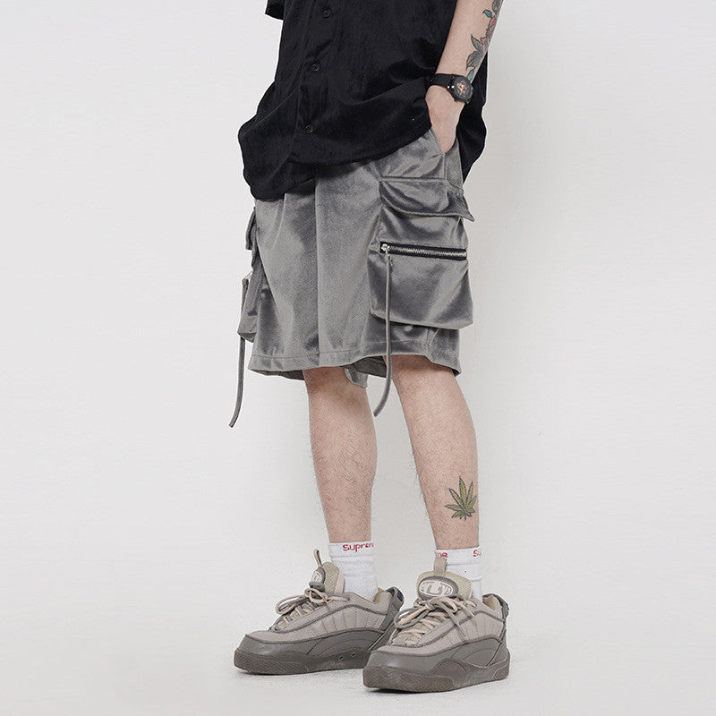 Men’s Summer Velvet Cargo Shorts | Save 20% Today!