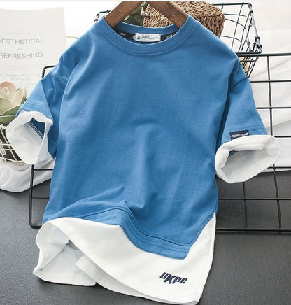 Boys’ Two-in-One Layered Style T-Shirt – Save 20% Today!