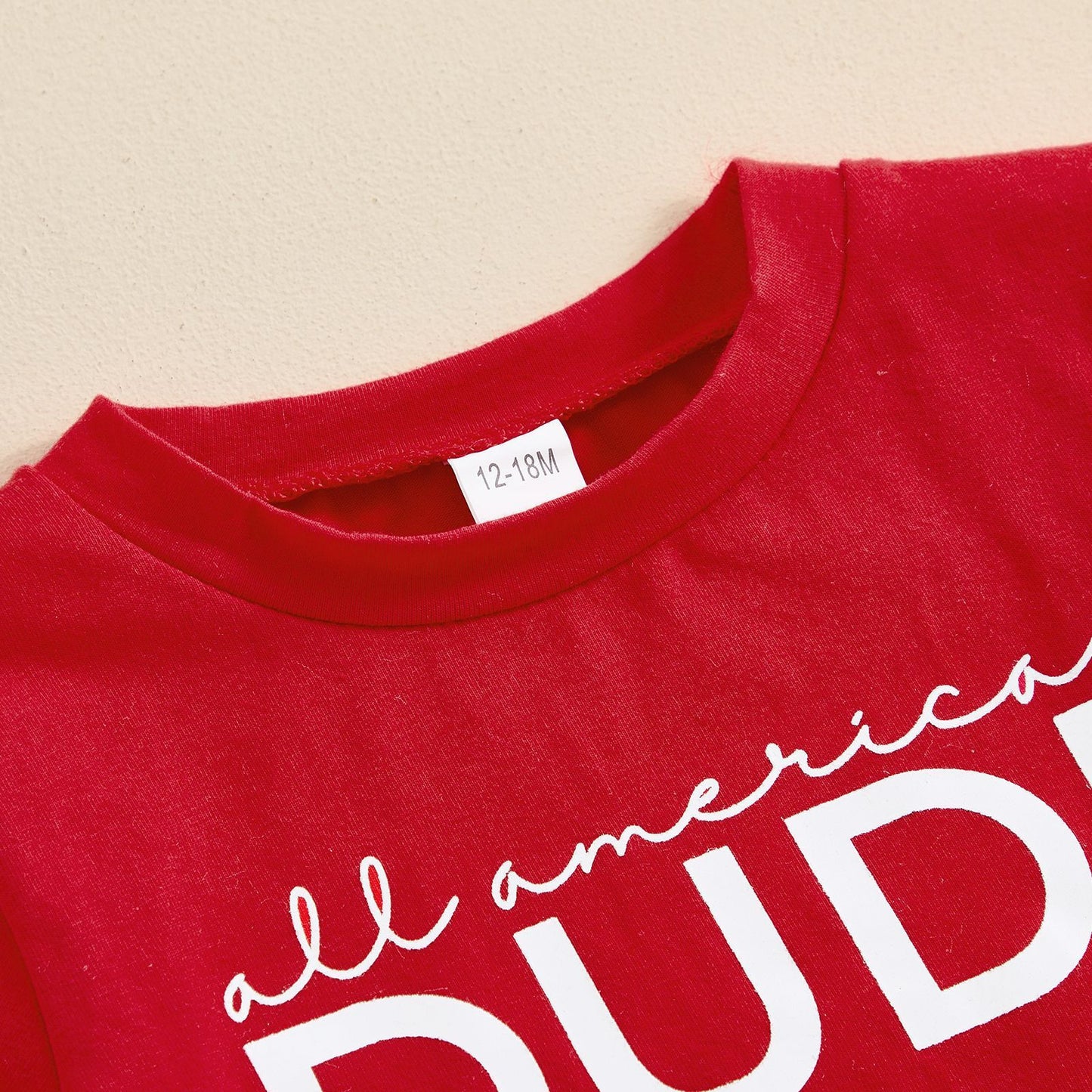 Boys’ Letter Print T-Shirt & Denim Shorts Two-Piece Set – Casual Summer Look • Save 30% Today!