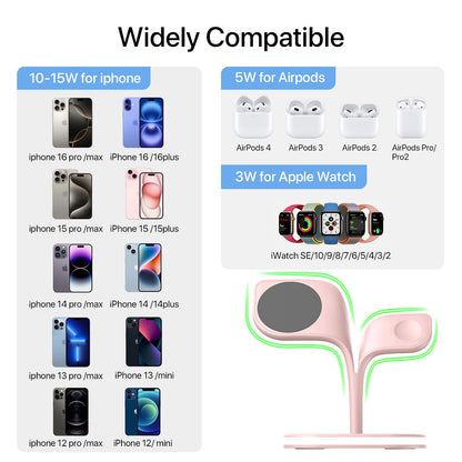 5-in-1 Magnetic Real Wireless Desktop Fast Charging Station For Multiple Devices - SAVE $53
