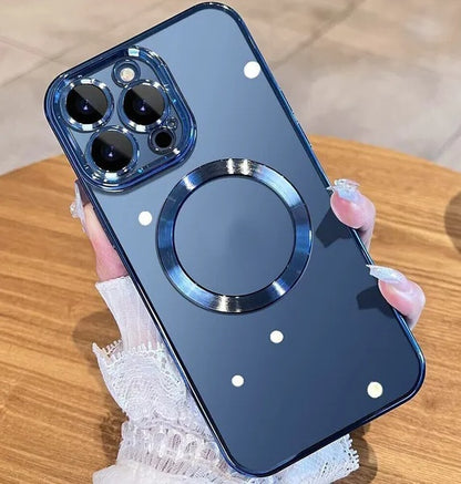 MagSafe Case with Magnetic Camera Lens Cover – Compatible with iPhone 11, 12, 13, 14 Series