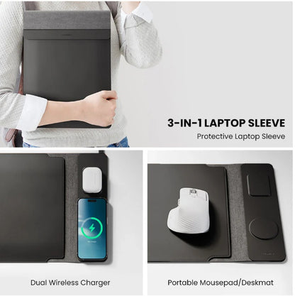 4-in-1 Wireless Charging Laptop Sleeve - SAVE $36