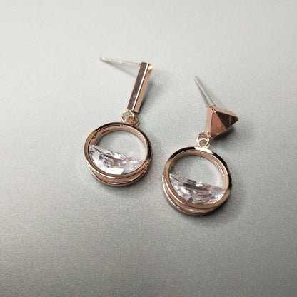 S925 Sterling Silver Zircon Diamond Earrings – Elegant Luxury Studs for Women | Save 10% Today