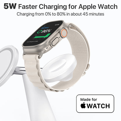 Luxury 3-in-1 MagSafe Charging Stand – Fast, Secure & Stylish - SAVE $83