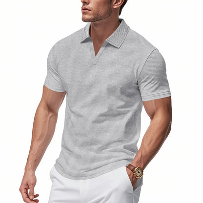 Men’s Casual Summer V-Neck Polo Shirt | Save 20% Today!