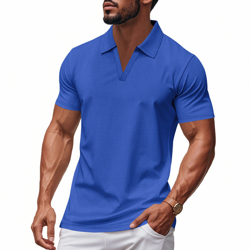 Men’s Casual Summer V-Neck Polo Shirt | Save 20% Today!