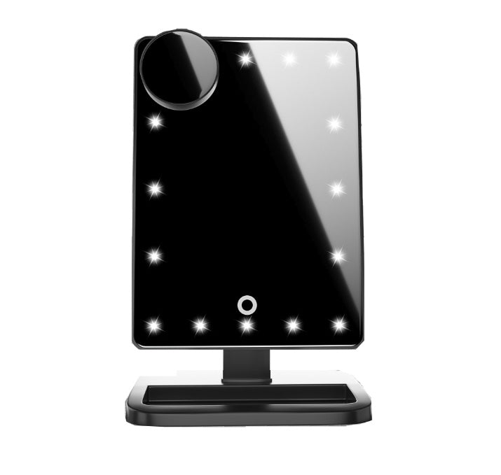 LED Bluetooth Makeup Mirror with Touch Control & 10X Magnifier - Save 30%