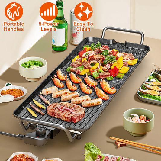 Electric Non-Stick BBQ Grill – Indoor & Outdoor Tabletop - Save 30%