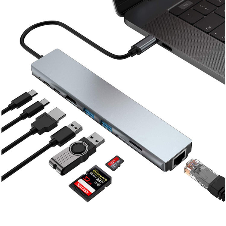 8-in-1 USB-C Hub Docking Station