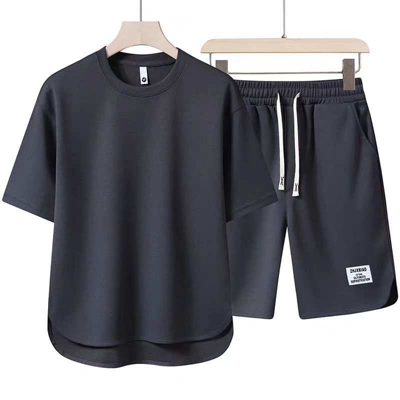 Men’s Summer Short Sleeve Lounge Set – Casual Round Neck Tee |Save 10% Today!