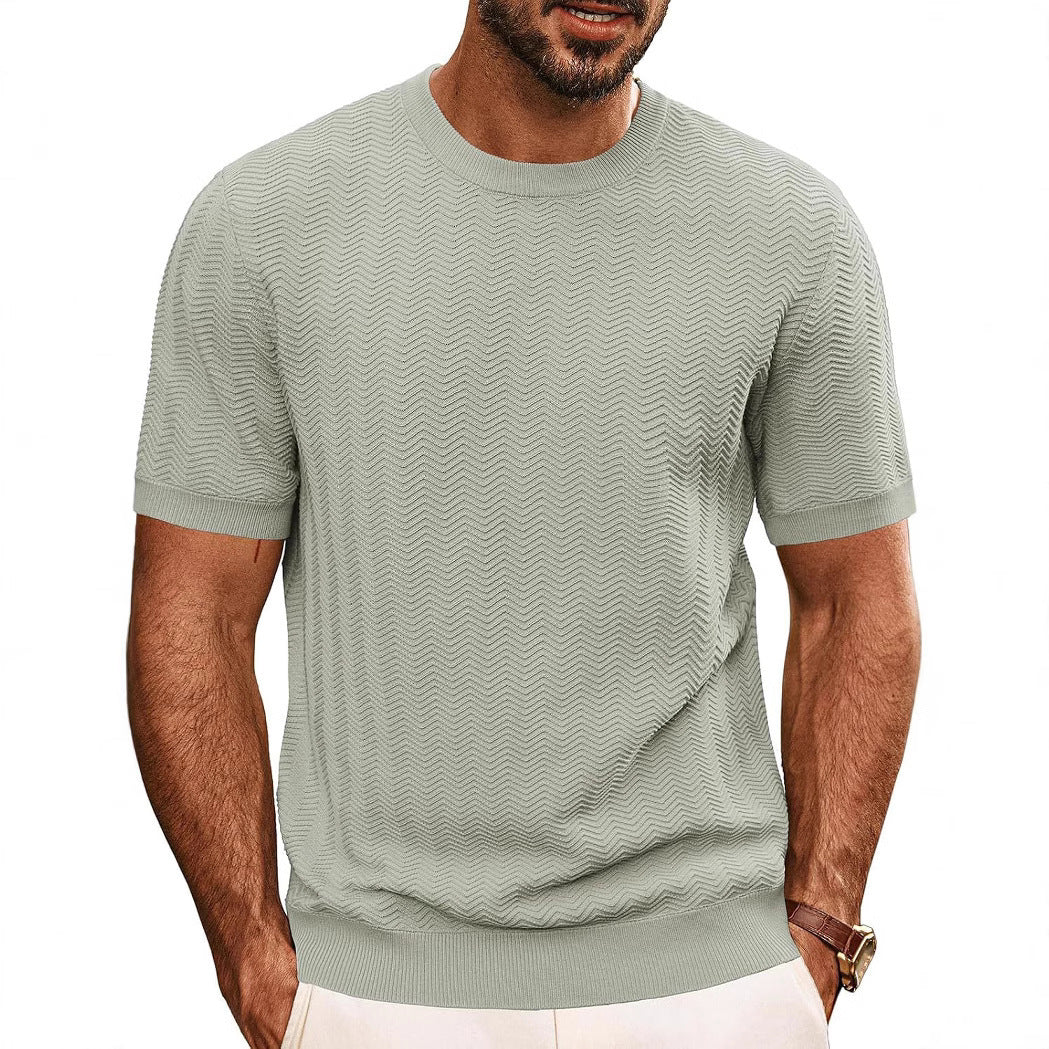 Men’s Summer Breathable Hollow Knit T-Shirt | Save 20% Today!