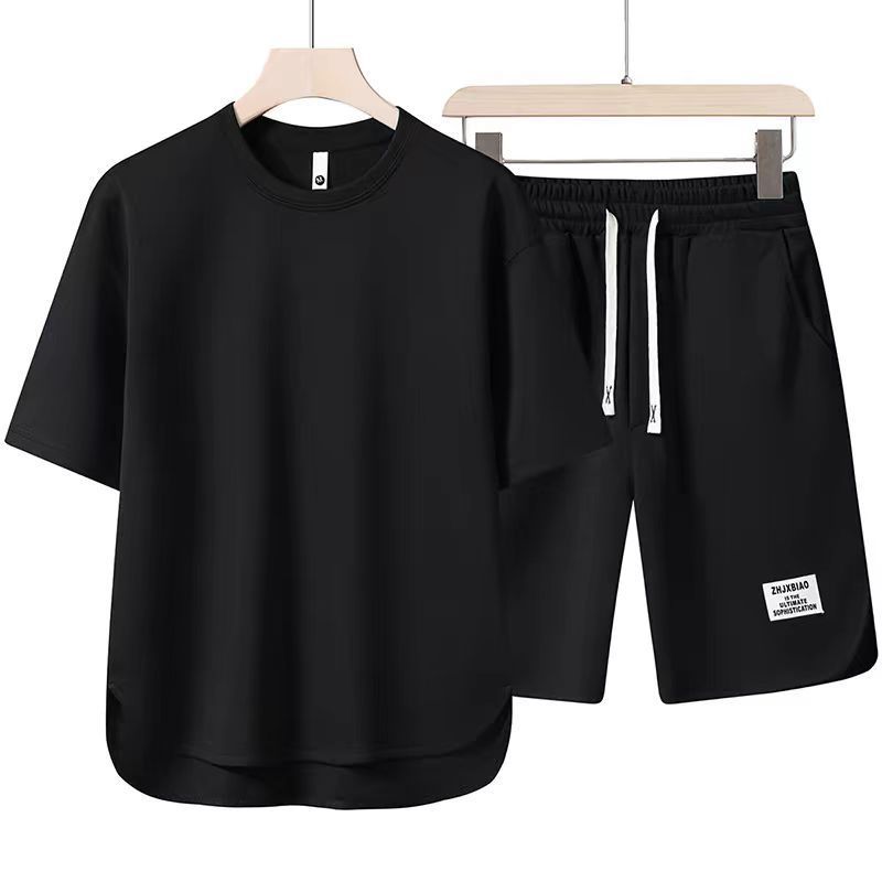 Men’s Summer Short Sleeve Lounge Set – Casual Round Neck Tee |Save 10% Today!