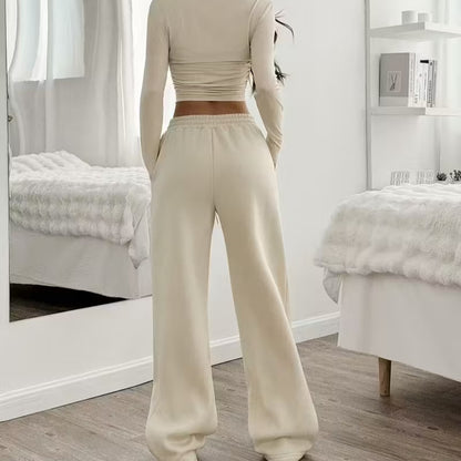 Elegant Women’s Long Sleeve Tailored Vest & Pants Suit Set - Save 30%