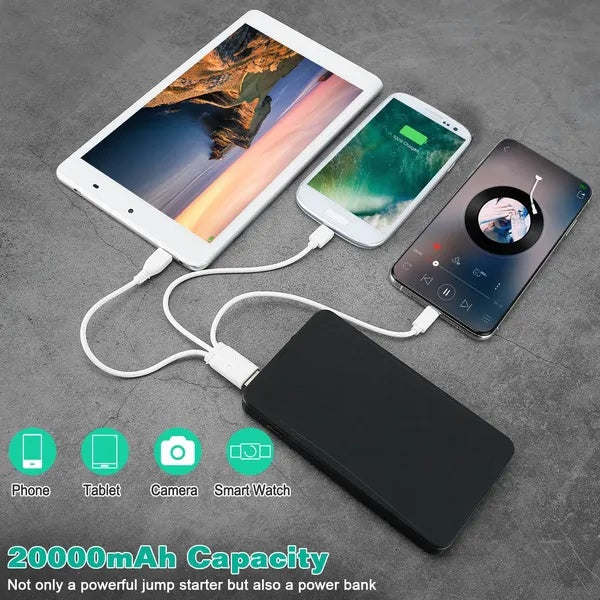 12V Car Jumper Starter 360A Peak 20000mAh Battery Charger Power  - SAVE 27.00