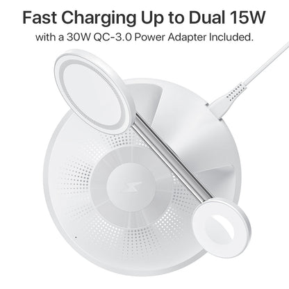 Luxury 3-in-1 MagSafe Charging Stand – Fast, Secure & Stylish - SAVE $83