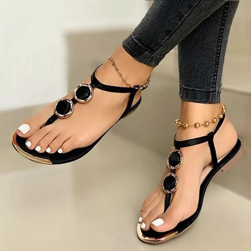 Women’s Summer Flat Sandals – Chic Beach Comfort Shoes | Save 10% Today