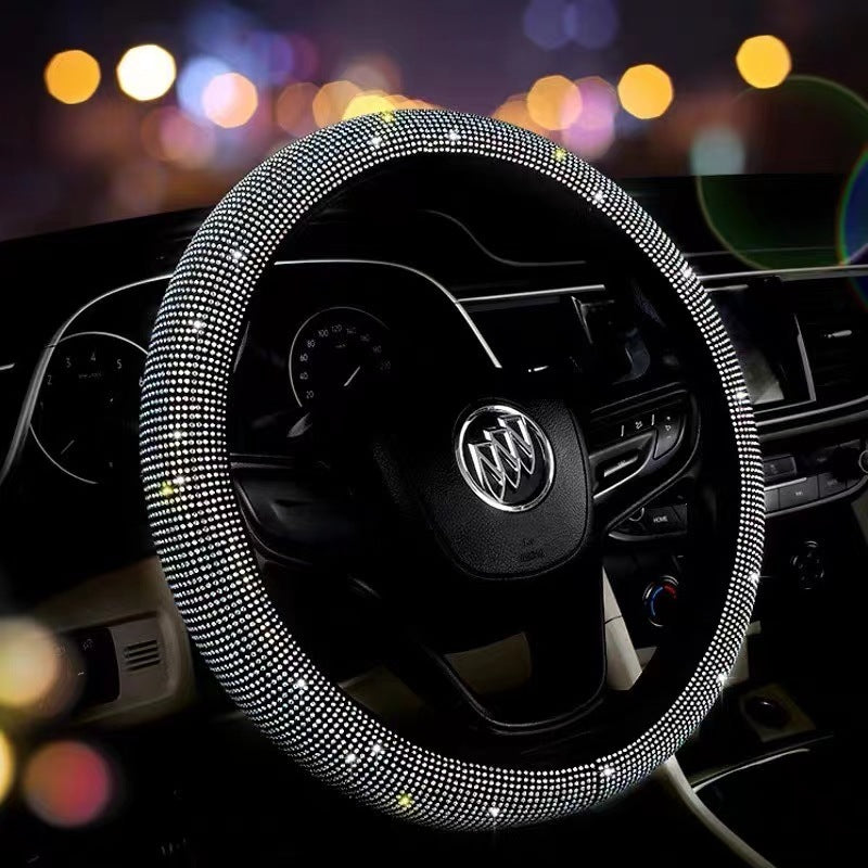 Diamond Bling Ringless Steering Wheel Cover