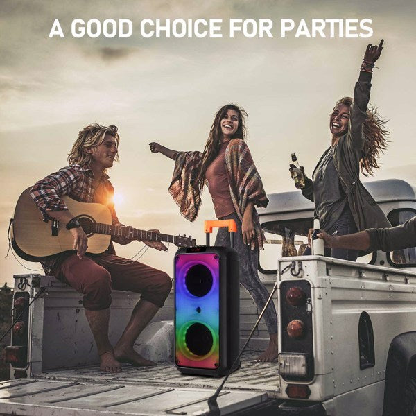 40W Portable LED Bluetooth Party Speaker (with Remote)